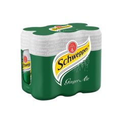 Schweppes Ginger Ale Soda - 330ml Can x (Pack of 6)