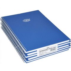 FIS FSMNA42QSB Spiral Binding Manuscript Book - A4 - 96 Sheets (Pack of 5)
