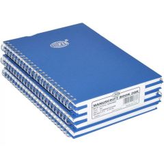 FIS FSMNA52QSB Spiral Binding 2 Quire Manuscript Book - A5 - 96 Sheets ( Pack of 5)