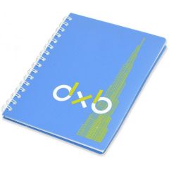 FIS FSNBSA5PPBL Spiral PP Soft Cover Executive Notebook 80gsm - A5 - Blue