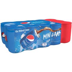 Pepsi Carbonated Soft Drink - 155ml x (Pack of 15)
