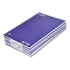 FIS FSNBSA41905 Hard Cover Single Line Notebook - A4 - 100 Sheets (Pack of 5)