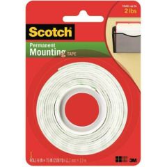 3M Scotch 110 Permanent Mounting Tape - 1/2" x 75"