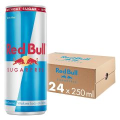 Red Bull Sugar Free Energy Drink - 250ml Can x (Pack of 24)