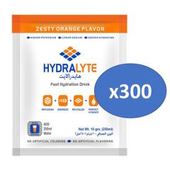 Hydralyte Orange Flavoured Fast Hydration Drink - 10gm x 300 Sachets