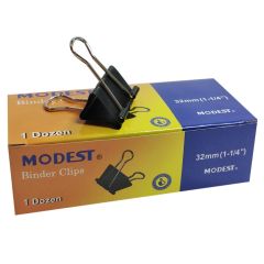 Modest Binder Clips - 32mm - 12 Clips / Pack