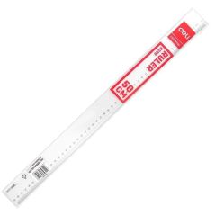 Deli 6250 Transparent Plastic Ruler - 50cm (Pack of 20)