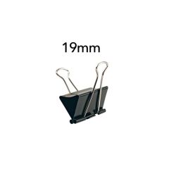 Clipp CP BC019 Binder Clips - 19mm - 12 Clips / Pack