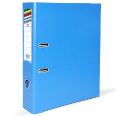 FIS FSBF8PBLFN PP Box File with Fixed Mechanism - F/S - 8cm Spine - Blue