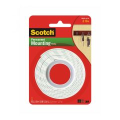 3M 144 Scotch Heavy Duty Mounting Roll - 1" x 50" (Pack of 12)