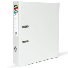 FIS FSBF8PWHFN PP Box File with Fixed Mechanism - F/S - 8cm Spine - White