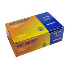Modest MS 560 Triangle Paper Clips 233 - 30mm - 100 Clips / Pack