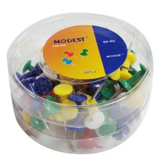 Modest MS 562 Push Pins - Assorted Color - 50 Pins / Pack
