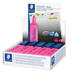 Staedtler 364 Textsurfer Classic Highlighter - 5mm Chisel Tip - Pink (Pack of 10)