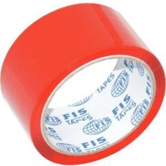FIS FSTA2X45RE Colored Tape - 2" x 45 Yards - Red