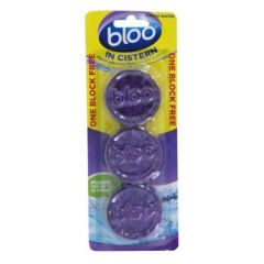 Bloo In Cistern Purple Water Toilet Cleaner - 38 Grams x 3