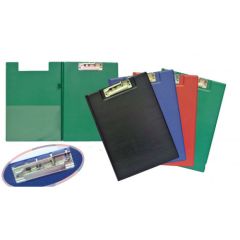 FIS FSCB0304 PVC Double Clipboard - A4 - Assorted Color (Pack of 10)