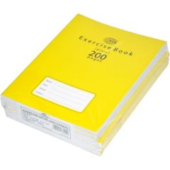 FIS FSEBP200N Plain Exercise Book - 16.5 x 21cm - 200 Pages (Pack of 6)
