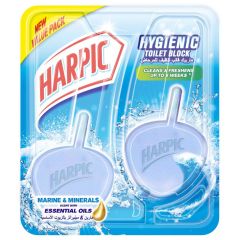 Harpic Hygienic Toilet Block - Marine & Minerals - 2 x 40 Grams