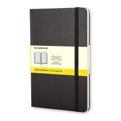 Moleskine Classic Hard Cover Ruled Notebook - 13 x 21cm - 240 Pages - Black