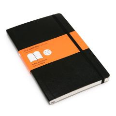 Moleskine OWMOL-308 Soft Cover Ruled Notebook - A5 - 240 Pages - Black