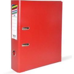 FIS FSBF8PREFN PP Lever Arch File with Fixed Mechanism - F/S - 8cm Spine - Red