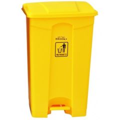 Brooks BKS PDL 301 Waste Bin with Pedal - Yellow - 87 Liter