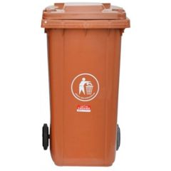 Brooks BKS WST 383 Waste Bin Without Pedal - Coffee Brown - 240 Liter
