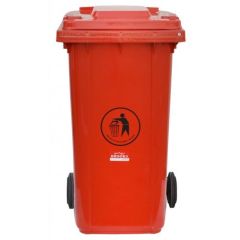 Brooks BKS WST 383 Waste Bin Without Pedal - Red -  240 Liter