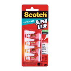 3M Scotch AD119 Single Use Super Glue  Gel - 0.48 Grams x (Pack of 4) 