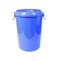 Mubarak MF IFHHDR207 Drum 100 Plastic Storage - Blue - 49(D) x 58(H)cm - 70 Liter