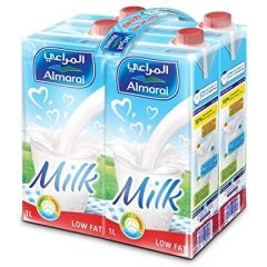 Almarai Long Life Low Fat Milk - 1 Liter x (Pack of 4)