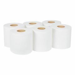 Fine Solution Smart Center Feed 2 Ply Hand Towel Roll - 19cm - 150 Sheets x (Pack of 6)