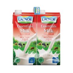 Lacnor Essentials Full Cream Milk - 1 Liter x (Pack of 4)