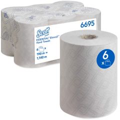 Scott 6695 Essential Slimroll Hand Towel Roll - 190 Meter x (Pack of 6)