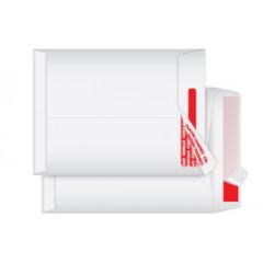 Tyvek 370450 White Envelope with Security Tape - 68gsm, 17.5" x 14.5" (Pack of 1000)