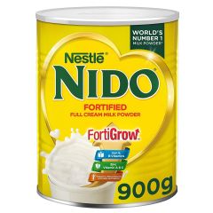 Nestle Nido Fortified Full Cream Milk Powder - 900g Tin x (Pack of 12)