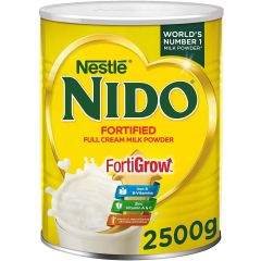 Nestle Nido Fortified Full Cream Milk Powder - 2.5Kg Tin x (Pack of 6)
