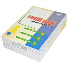 FIS FSPDRPA470N Feint & Border Refill Pad with 2-Holes 70GSM - A4 - 70 Sheets x (Pack of 10) 