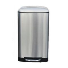 Brooks PDL 1178 Stainless Steel Soft Close Pedal Bin with Finger Print Resistant - 40 Liter
