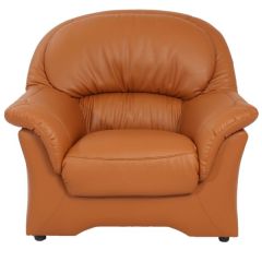 MAZ MF 06023 Single Seater Sofa (Color as your choice in Fabric or Leather)