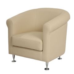 MAZ MF 06027 Single Seater Sofa (Color as your choice in Fabric or Leather)