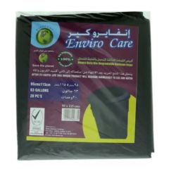 Enviro Care Black Garbage Bags - 95 x 115cm - 63 Gallon (Pack of 20)