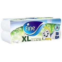 Fine Extra Long 2 Ply Toilet Tissue Rolls - 400 Sheets x (Pack of 10)