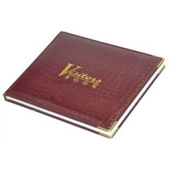 FIS FSCLVISITORE 6-Column Visitor Book  - 250 x 200mm - 90 Sheets - Maroon