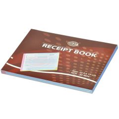 FIS FSCL6EN Receipt Book English - 122 x 170mm - 50 Sheets