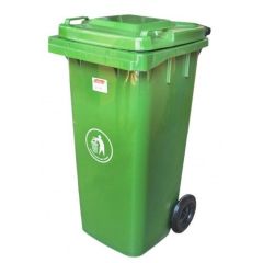 Brooks WST 088 Waste Bin Without Pedal - Green -  120 Liter