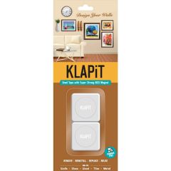 KLAPiT Magnetic Picture Mounting Strips - Holds 1Kg (Pack of 2)