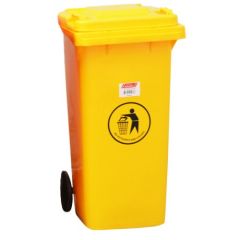 Brooks WST 088 Waste Bin Without Pedal - Yellow - 120 Liter