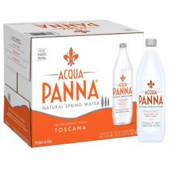 Acqua Panna Mineral Water - 1 Liter Plastic Bottle x (Pack of 12)